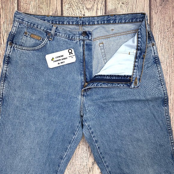 Vintage Wrangler Classic Bootcut Straight Men's Jeans Size 40x32 TEXAS High Rise - Picture 6 of 10